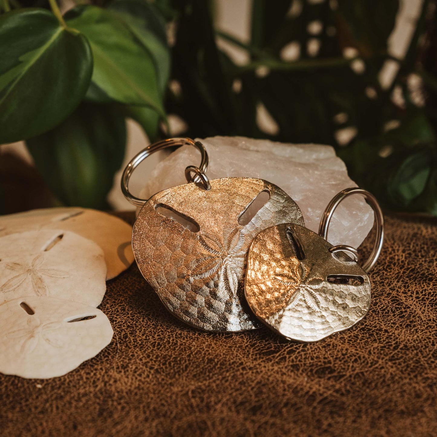 Pansy Shell Keyrings / Handbag Charms