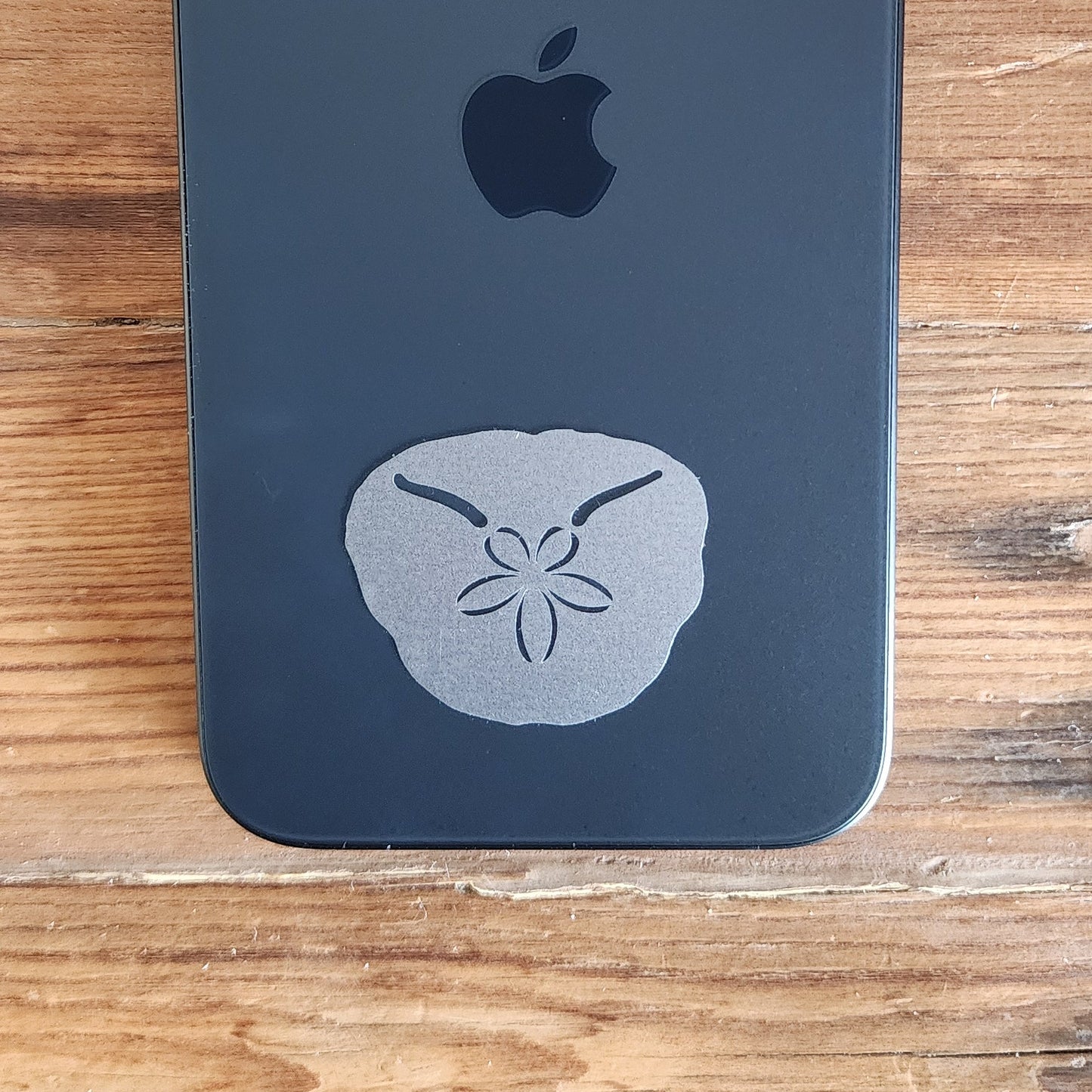 Frosted Vinyl Pansy Shell Stickers