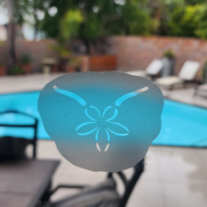 Frosted Vinyl Pansy Shell Stickers